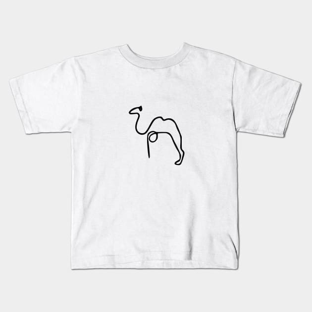 Picasso's Camel Kids T-Shirt by xam